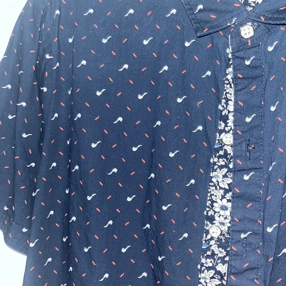 SSLR mens casual shirt sleeve button down Medium - Picture 3 of 3